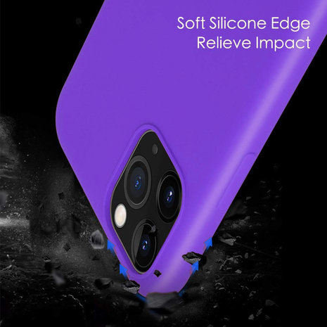 ShieldCase® ShieldCase iPhone 12 Pro Max Silikon Case (dunkelviolett)