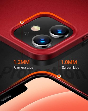 ShieldCase® Shieldcase iPhone 12 Mini Ultra Slim Case (Rot)