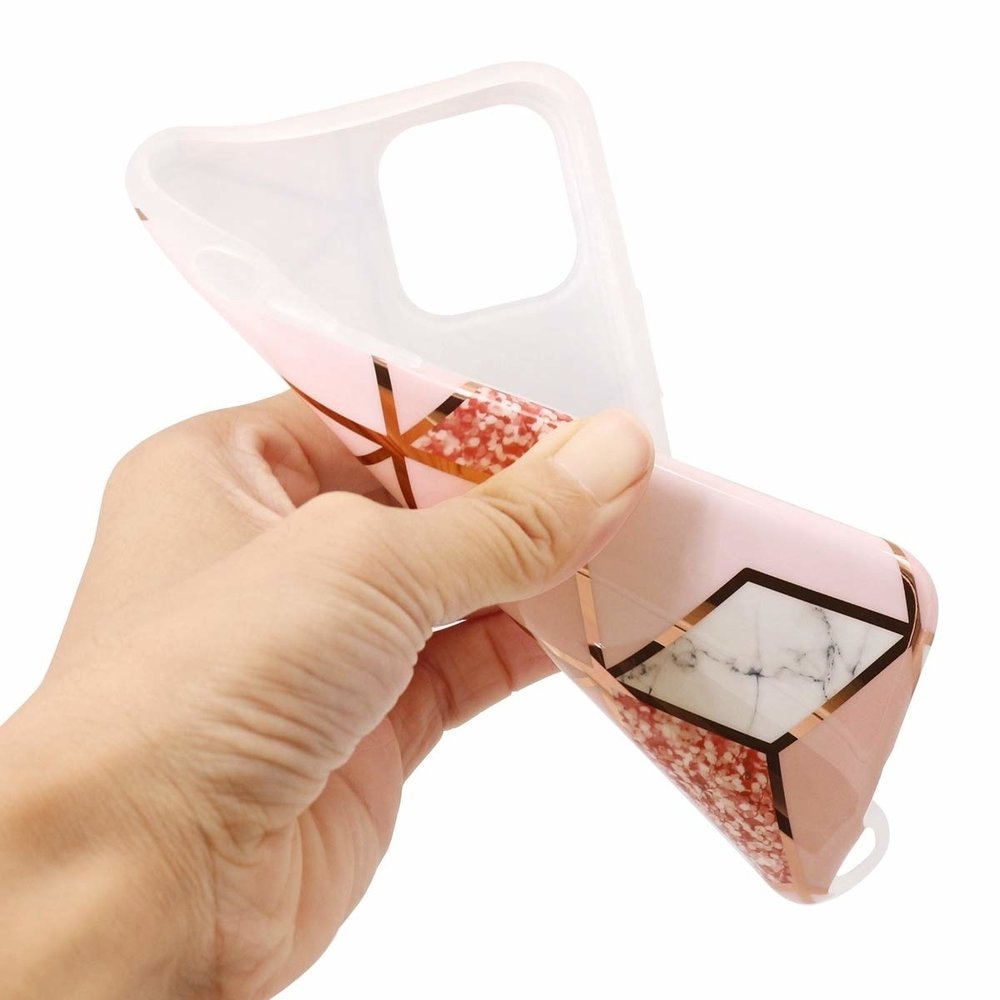 ShieldCase® ShieldCase iPhone 12 Pro Max  Hülle Marmormuster (rosa) ShieldCase® ShieldCase iPhone 12 Pro Max  Hülle Marmormuster (rosa)