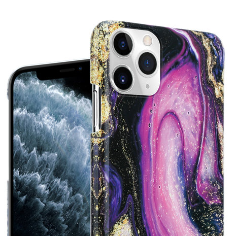 ShieldCase® ShieldCase iPhone 12 Pro Max  Hülle Marmor (lila/schwarz) ShieldCase® ShieldCase iPhone 12 Pro Max  Hülle Marmor (lila/schwarz)