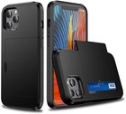 ShieldCase® ShieldCase Kartenhalter Hülle mit Schieber iPhone 12 Pro Max 6,7 Zoll (schwarz)