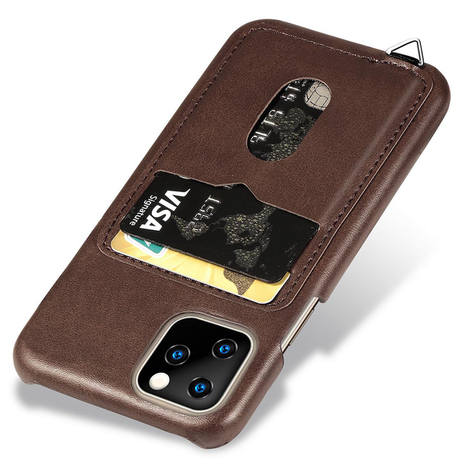 ShieldCase® ShieldCase Vintage Hülle mit Kartenfach iPhone 12 Pro Max (braun)