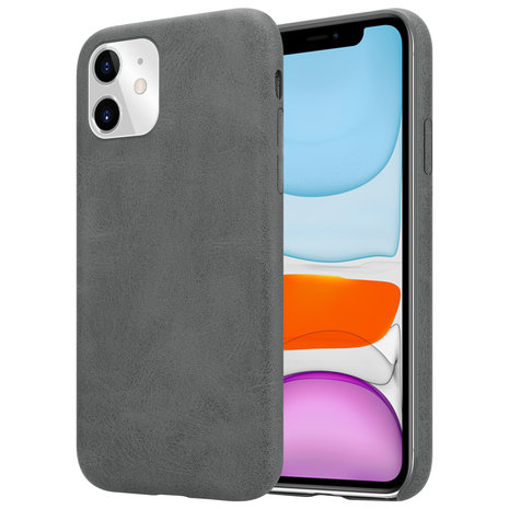 ShieldCase® Shieldcase iPhone 12 Pro Max Hülle Leder (grau)