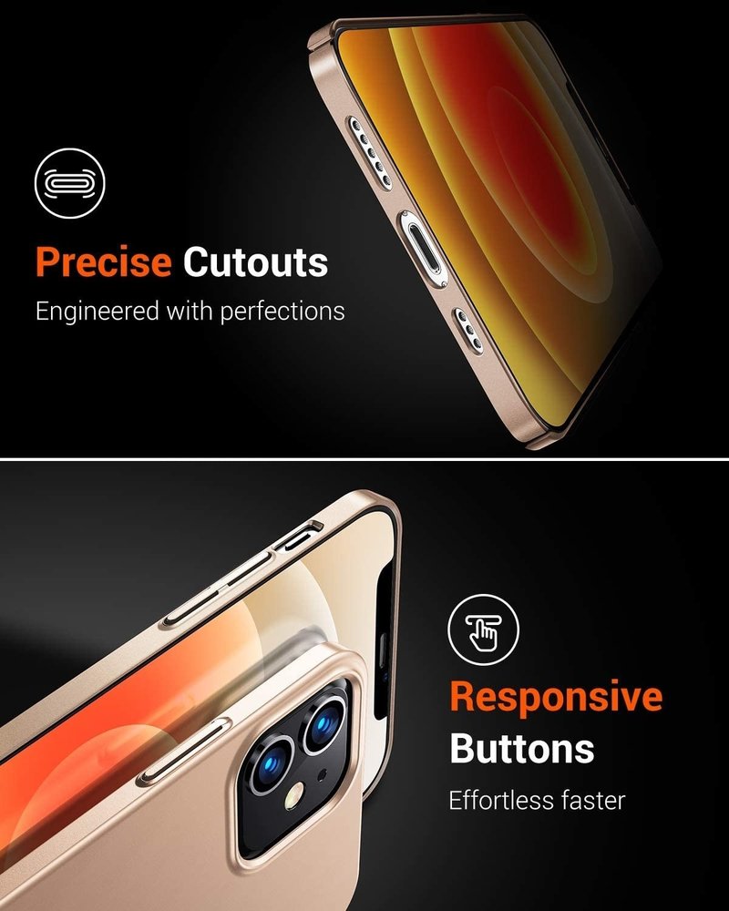 ShieldCase® Shieldcase iPhone 12 Ultra Slim Case (gold) ShieldCase® Shieldcase iPhone 12 Ultra Slim Case (gold)