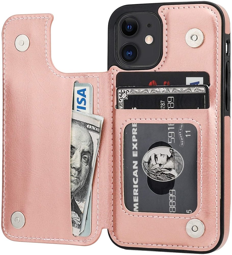 ShieldCase® ShieldCase iPhone 12 Wallet Case (rosa) ShieldCase® ShieldCase iPhone 12 Wallet Case (rosa)