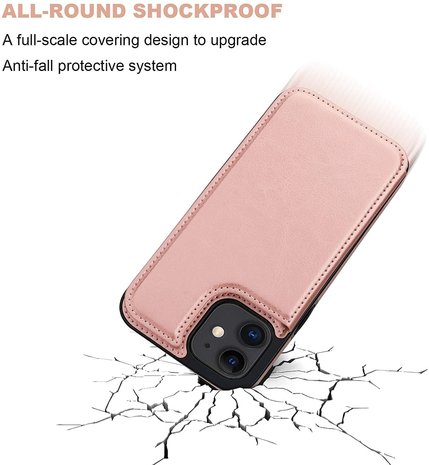 ShieldCase® ShieldCase iPhone 12 Wallet Case (rosa) ShieldCase® ShieldCase iPhone 12 Wallet Case (rosa)