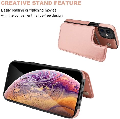 ShieldCase® ShieldCase iPhone 12 Wallet Case (rosa) ShieldCase® ShieldCase iPhone 12 Wallet Case (rosa)