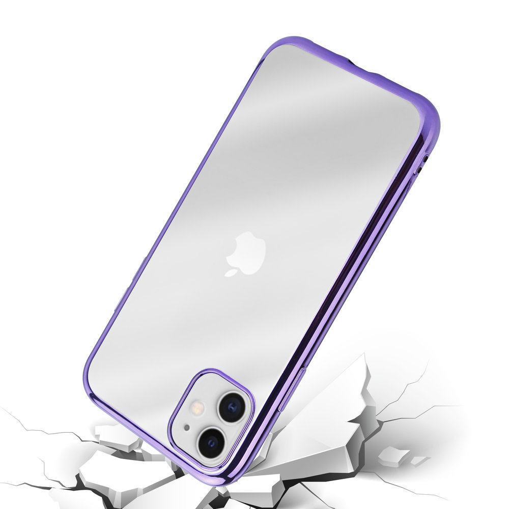 ShieldCase® ShieldCase iPhone 12 Metallic Bumper Case (lila)
