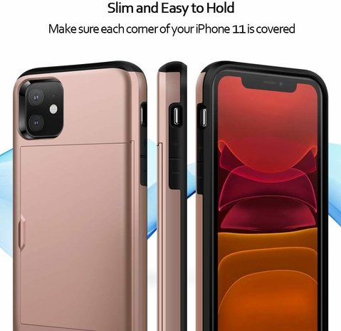 ShieldCase® ShieldCase Kartenetui mit Schieber iPhone 12 (rosa) ShieldCase® ShieldCase Kartenetui mit Schieber iPhone 12 (rosa)