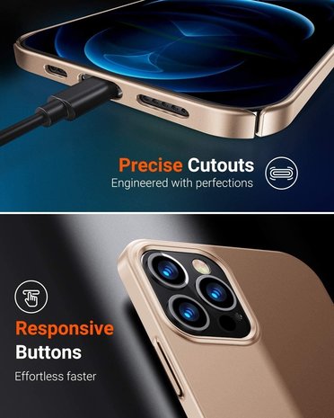 ShieldCase® Shieldcase iPhone 12 Pro Ultra Slim Case (gold) ShieldCase® Shieldcase iPhone 12 Pro Ultra Slim Case (gold)