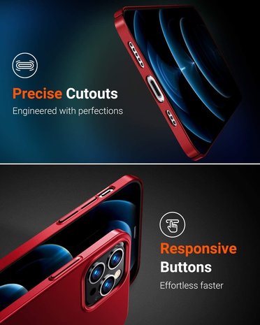 ShieldCase® Shieldcase iPhone 12 Pro Ultra Slim Case (rot) ShieldCase® Shieldcase iPhone 12 Pro Ultra Slim Case (rot)