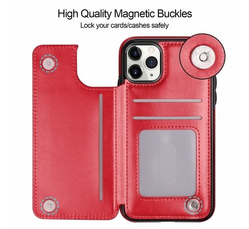 ShieldCase® ShieldCase iPhone 12 Pro Wallet Case (rot) ShieldCase® ShieldCase iPhone 12 Pro Wallet Case (rot)