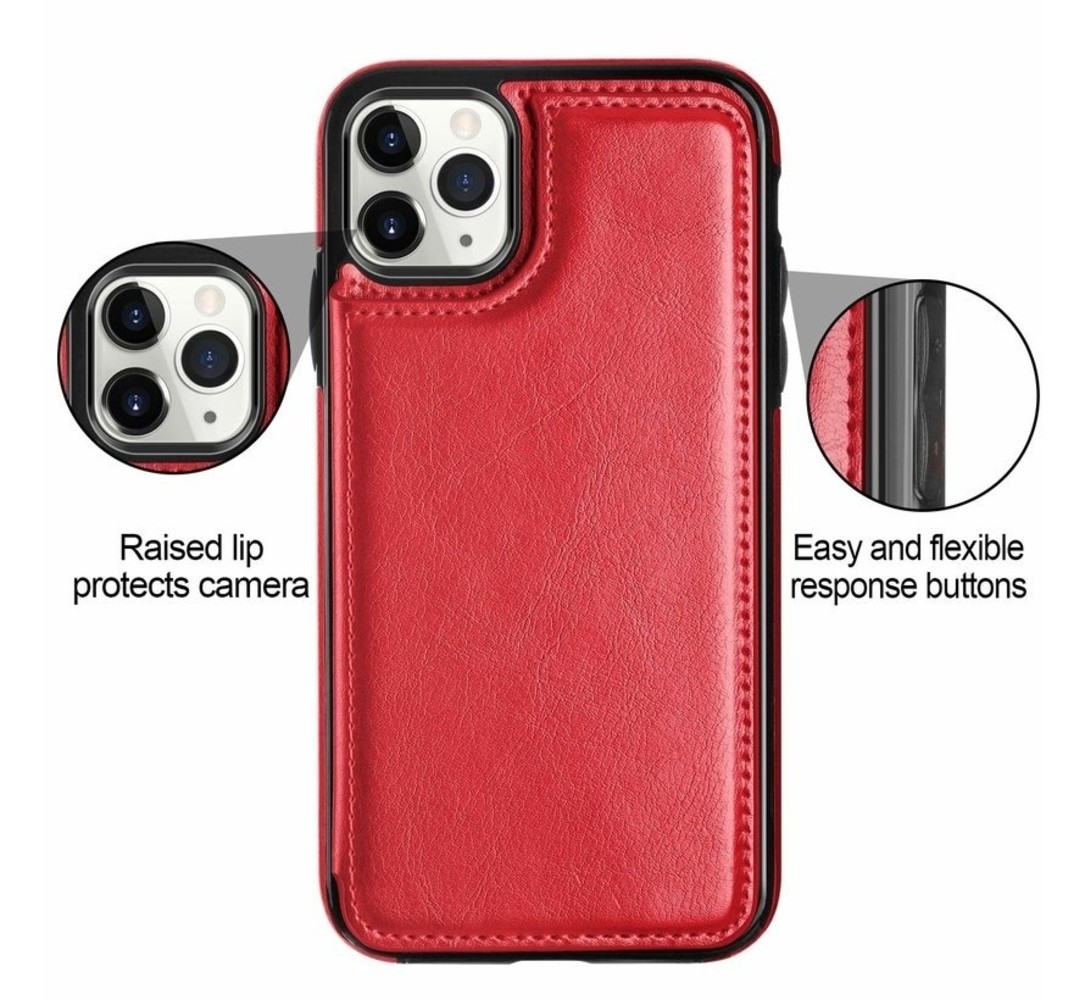 ShieldCase® ShieldCase iPhone 12 Pro Wallet Case (rot) ShieldCase® ShieldCase iPhone 12 Pro Wallet Case (rot)