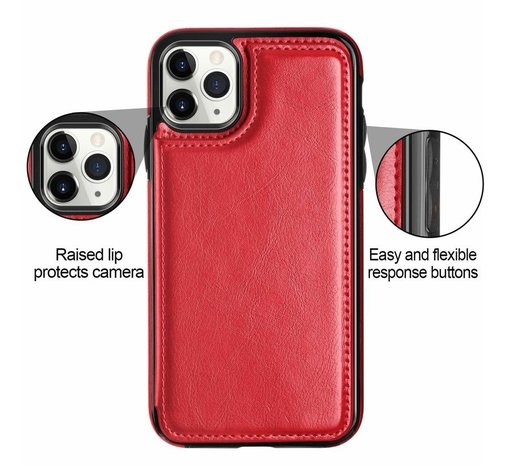 ShieldCase® ShieldCase iPhone 12 Pro Wallet Case (rot) ShieldCase® ShieldCase iPhone 12 Pro Wallet Case (rot)