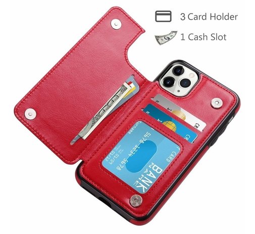 ShieldCase® ShieldCase iPhone 12 Pro Wallet Case (rot) ShieldCase® ShieldCase iPhone 12 Pro Wallet Case (rot)