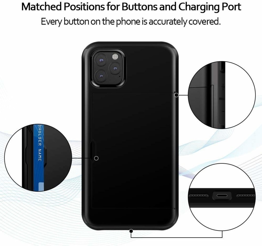 ShieldCase® ShieldCase Kartenhalter Hülle mit Schieber iPhone 12 Pro - 6,1 Zoll (schwarz) ShieldCase® ShieldCase Kartenhalter Hülle mit Schieber iPhone 12 Pro - 6,1 Zoll (schwarz)