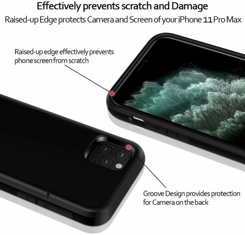 ShieldCase® ShieldCase Kartenhalter Hülle mit Schieber iPhone 12 Pro - 6,1 Zoll (schwarz) ShieldCase® ShieldCase Kartenhalter Hülle mit Schieber iPhone 12 Pro - 6,1 Zoll (schwarz)