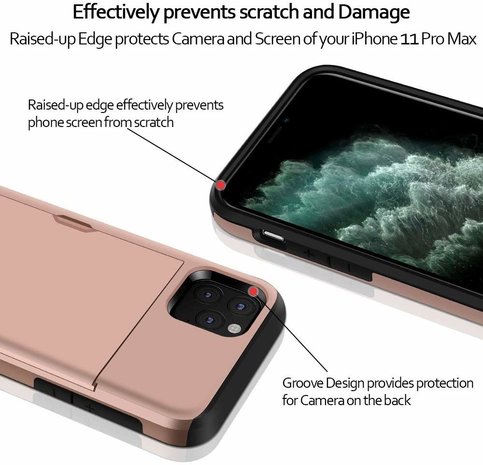 ShieldCase® ShieldCase Kartenhalter Hülle mit Schieber iPhone 12 Pro - 6,1 Zoll (pink) ShieldCase® ShieldCase Kartenhalter Hülle mit Schieber iPhone 12 Pro - 6,1 Zoll (pink)