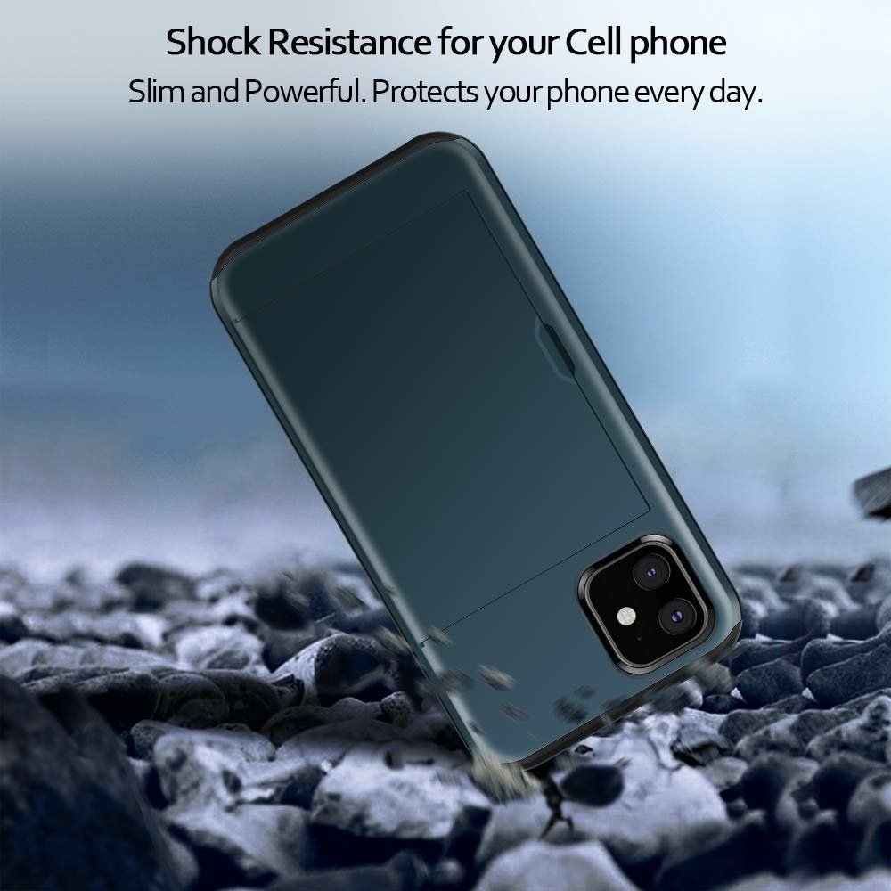 ShieldCase® ShieldCase Kartenhalter Hülle mit Schieber iPhone 12 Mini - 5,4 Zoll (blau) ShieldCase® ShieldCase Kartenhalter Hülle mit Schieber iPhone 12 Mini - 5,4 Zoll (blau)