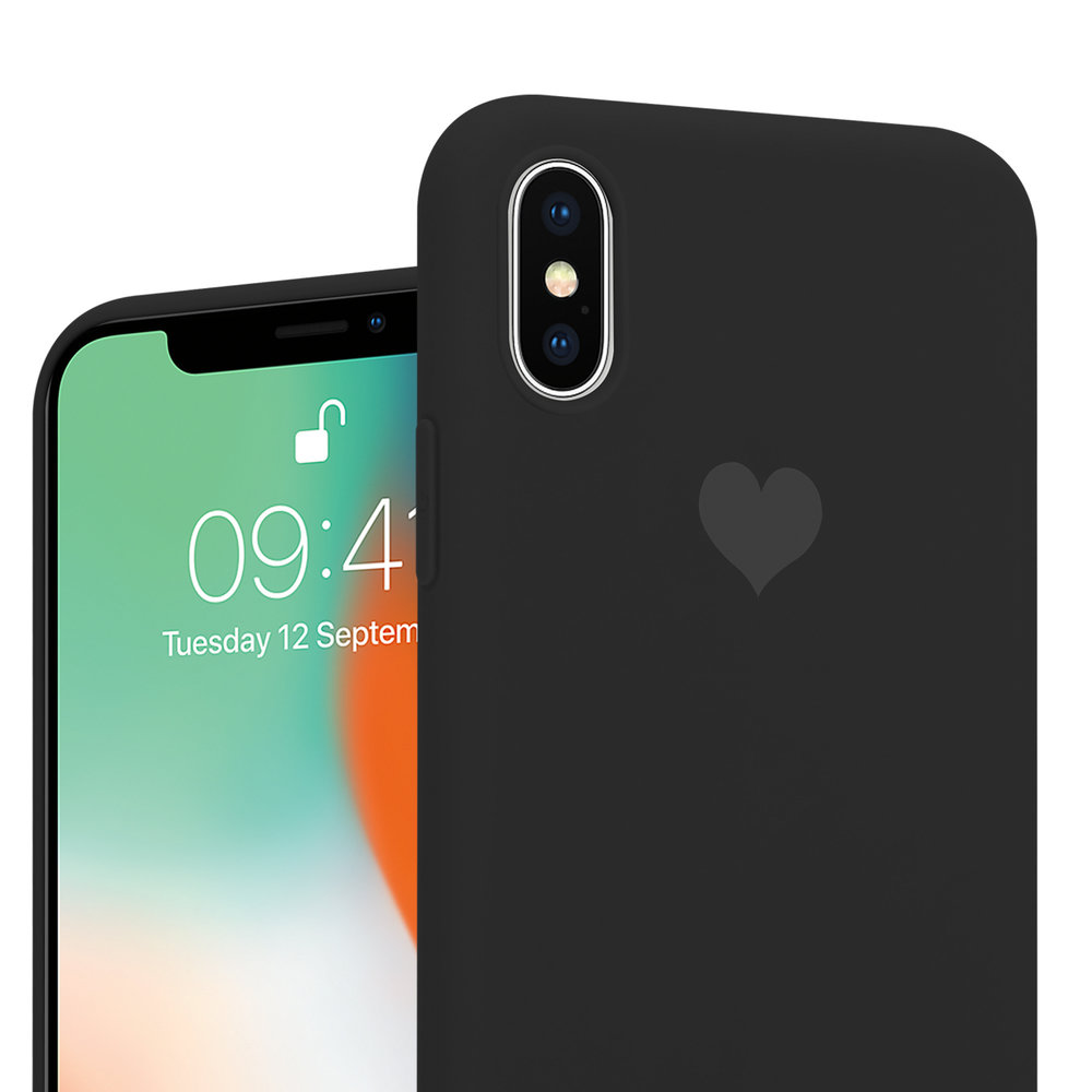 ShieldCase® ShieldCase LOVE Silikonhülle iPhone X / Xs (schwarz) ShieldCase® ShieldCase LOVE Silikonhülle iPhone X / Xs (schwarz)