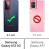 ShieldCase® Shieldcase Samsung Galaxy A72 Bumper Case (blau) ShieldCase® Shieldcase Samsung Galaxy A72 Bumper Case (blau)