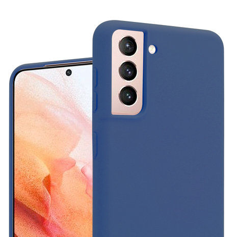 ShieldCase® Shieldcase Samsung Galaxy S21 Hülle Silikon (blau)