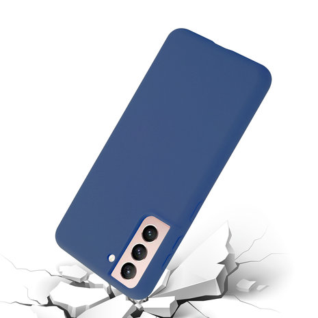 ShieldCase® Shieldcase Samsung Galaxy S21 Hülle Silikon (blau)