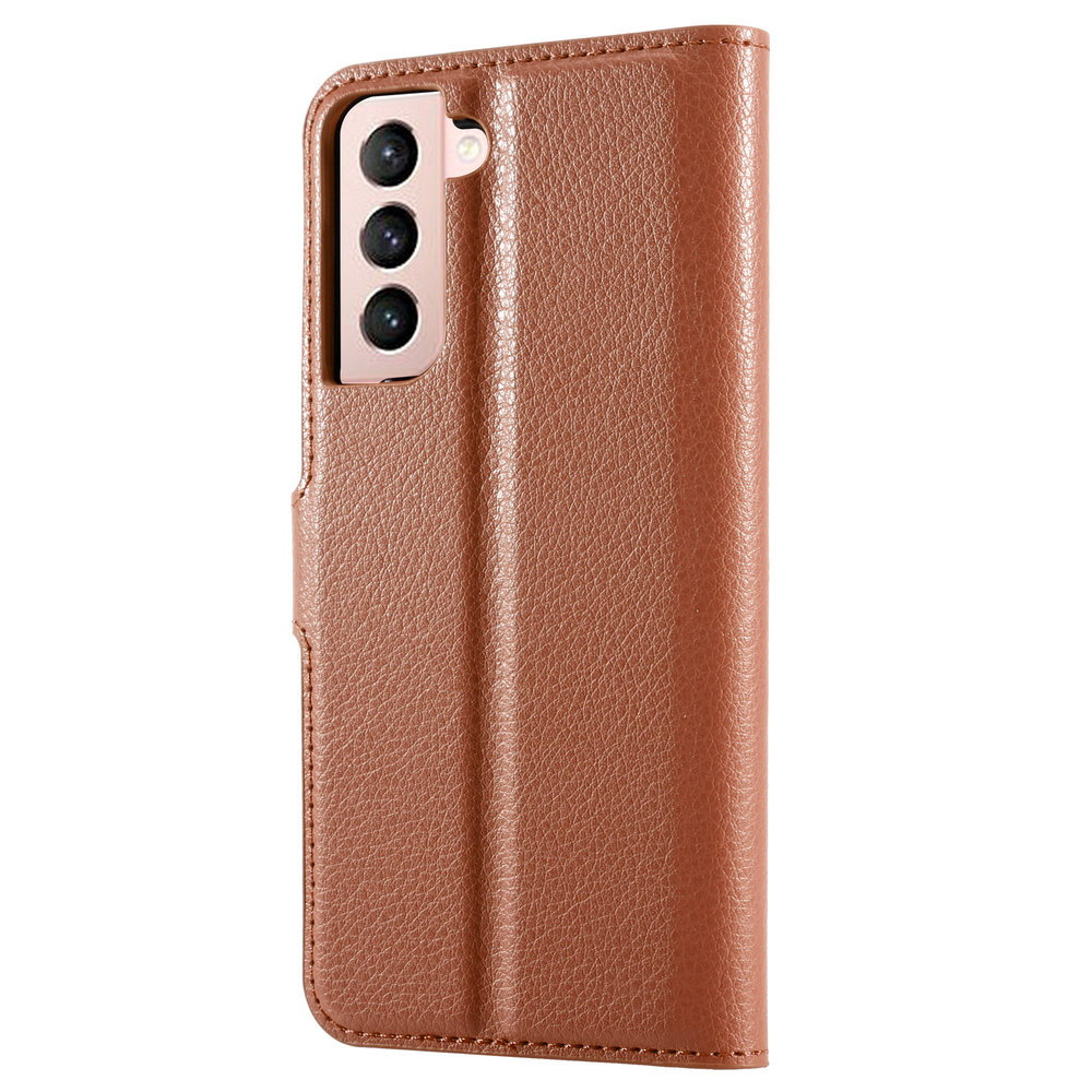 ShieldCase® Shieldcase Samsung Galaxy S21 Bookcase (braun) ShieldCase® Shieldcase Samsung Galaxy S21 Bookcase (braun)