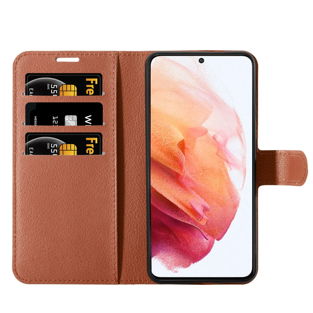 ShieldCase® Shieldcase Samsung Galaxy S21 Bookcase (braun) ShieldCase® Shieldcase Samsung Galaxy S21 Bookcase (braun)
