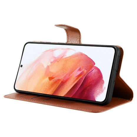 ShieldCase® Shieldcase Samsung Galaxy S21 Bookcase (braun) ShieldCase® Shieldcase Samsung Galaxy S21 Bookcase (braun)