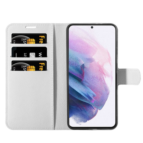 ShieldCase® Shieldcase Samsung Galaxy S21 Plus Bookcase (weiß) ShieldCase® Shieldcase Samsung Galaxy S21 Plus Bookcase (weiß)