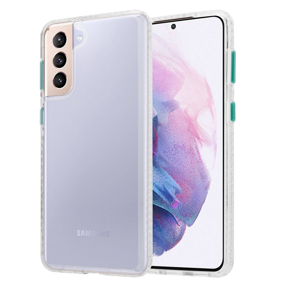 ShieldCase® Shieldcase Samsung Galaxy S21 Plus TPU-Hülle (transparent /grün) ShieldCase® Shieldcase Samsung Galaxy S21 Plus TPU-Hülle (transparent /grün)