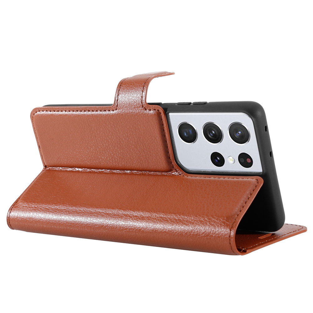 ShieldCase® Shieldcase Samsung Galaxy S21 Ultra Bookcase (braun) ShieldCase® Shieldcase Samsung Galaxy S21 Ultra Bookcase (braun)