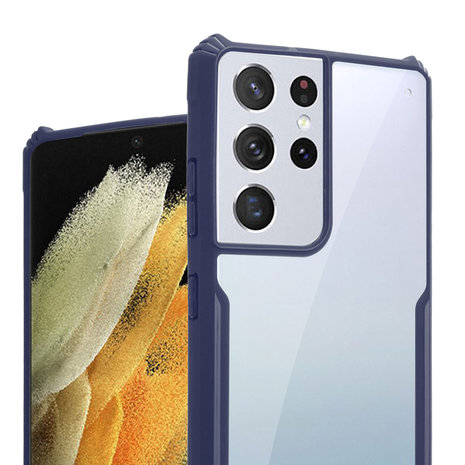 ShieldCase® Shieldcase Samsung Galaxy S21 Ultra Bumper Case (blau) ShieldCase® Shieldcase Samsung Galaxy S21 Ultra Bumper Case (blau)