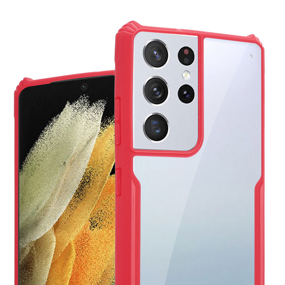 ShieldCase® Shieldcase Samsung Galaxy S21 Ultra Bumper Case (rot) ShieldCase® Shieldcase Samsung Galaxy S21 Ultra Bumper Case (rot)