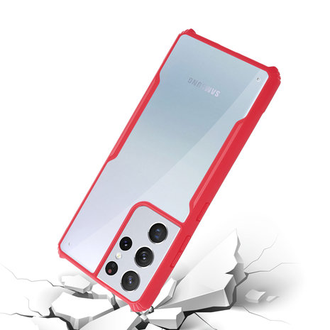 ShieldCase® Shieldcase Samsung Galaxy S21 Ultra Bumper Case (rot) ShieldCase® Shieldcase Samsung Galaxy S21 Ultra Bumper Case (rot)