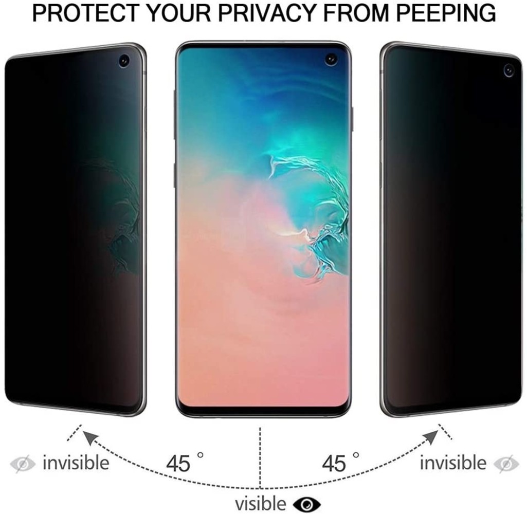 ShieldCase® ShieldCase Privacy Displayschutzfolie aus gehärtetem Glas Samsung Galaxy S10 ShieldCase® ShieldCase Privacy Displayschutzfolie aus gehärtetem Glas Samsung Galaxy S10