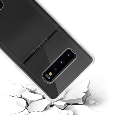 Samsung Galaxy S24 Ultra Shock Hülle mit Kartenhalter - Huellen