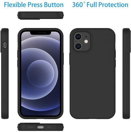 ShieldCase® ShieldCase iPhone 12 Mini Silikon Case (schwarz) ShieldCase® ShieldCase iPhone 12 Mini Silikon Case (schwarz)