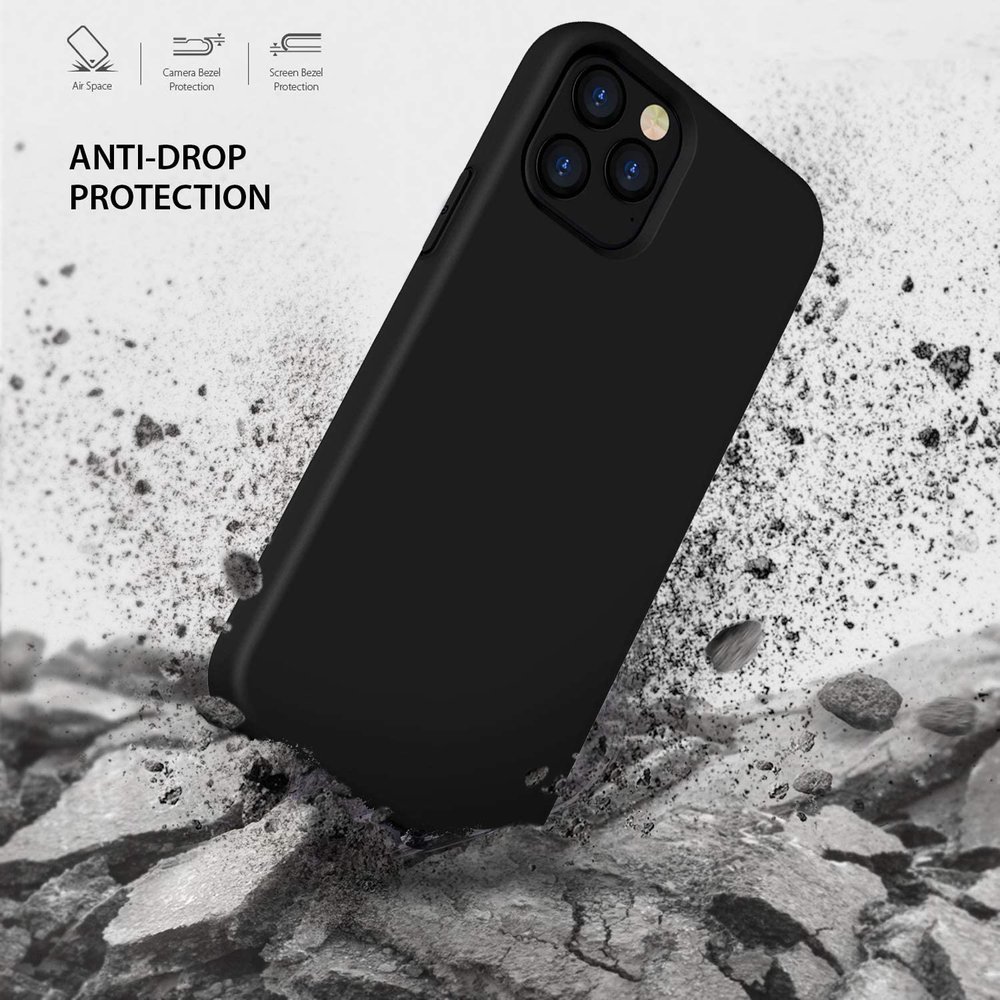 ShieldCase® ShieldCase iPhone 12 Pro Silikon Case (schwarz)
