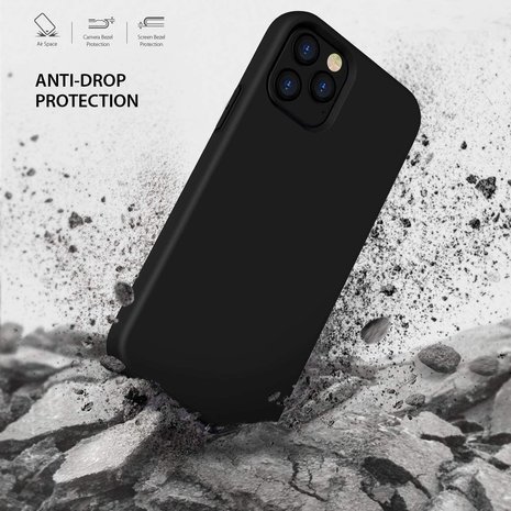 ShieldCase® ShieldCase iPhone 12 Pro Silikon Case (schwarz)