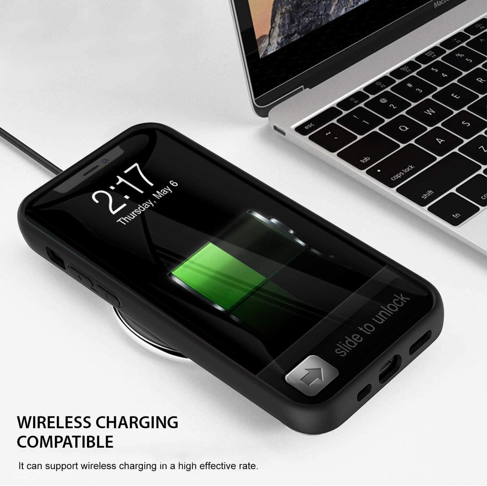 ShieldCase® ShieldCase iPhone 12 Pro Silikon Case (schwarz)