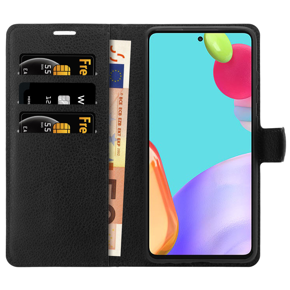 ShieldCase® Shieldcase Samsung Galaxy A52 Wallet Bookcase (Schwarz)