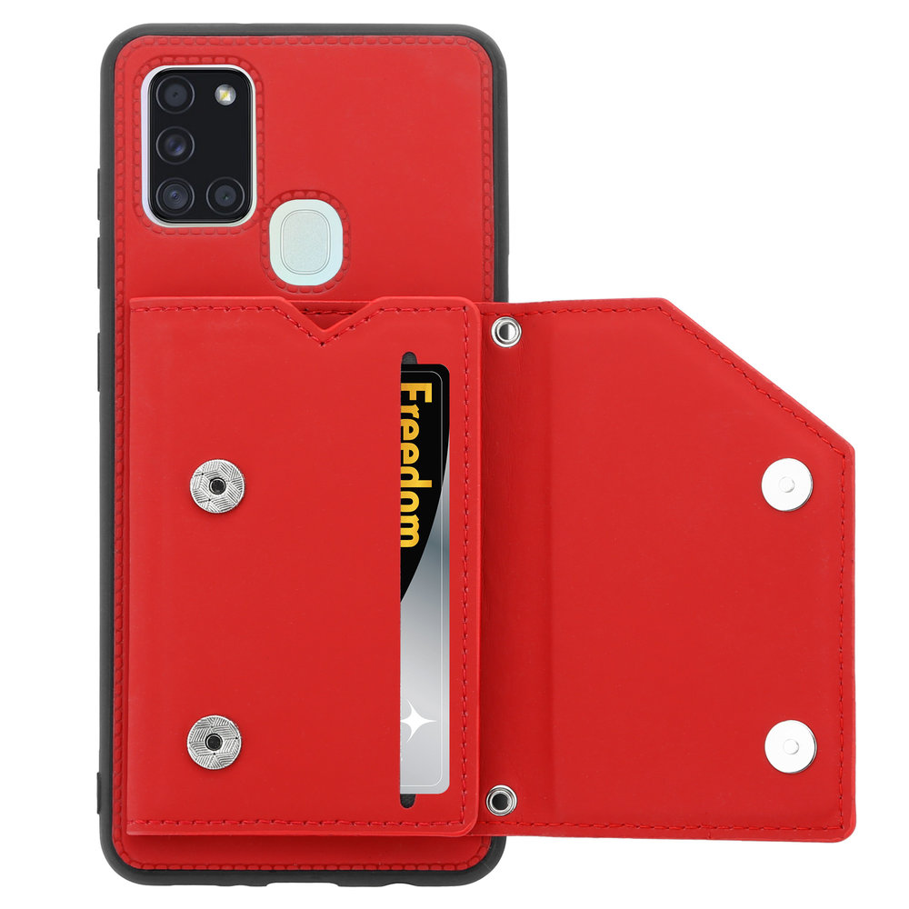 ShieldCase® ShieldCase Samsung Galaxy A21s Portemonnaie Hülle mit Trageriemen (Rot) ShieldCase® ShieldCase Samsung Galaxy A21s Portemonnaie Hülle mit Trageriemen (Rot)