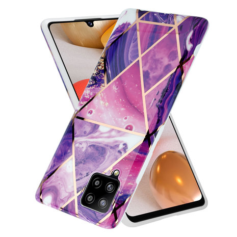 ShieldCase® ShieldCase Purple Pattern Marmor Samsung A42 Hülle (Lila) ShieldCase® ShieldCase Purple Pattern Marmor Samsung A42 Hülle (Lila)