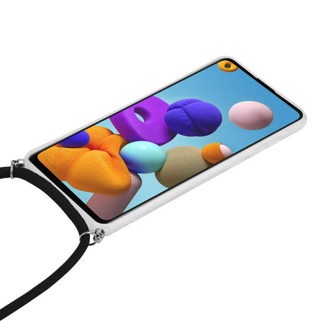 ShieldCase® ShieldCase Black Marble Dream Samsung A21s Hülle mit Band ShieldCase® ShieldCase Black Marble Dream Samsung A21s Hülle mit Band