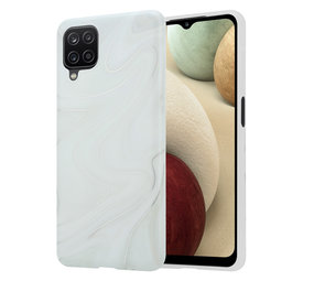 ShieldCase® Glossy White Marble Samsung A12 Hülle