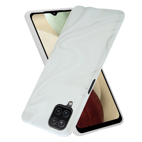 ShieldCase® ShieldCase Glossy White Marble Samsung A12 Hülle