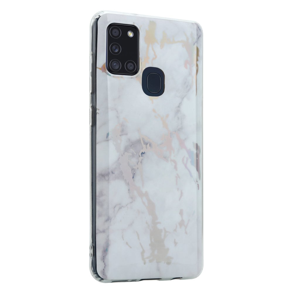 ShieldCase® ShieldCase Metallic White Marble Samsung A21s Hülle ShieldCase® ShieldCase Metallic White Marble Samsung A21s Hülle