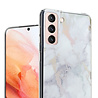 ShieldCase® ShieldCase Metallic White Marble Samsung S21 Hülle (Weiß) ShieldCase® ShieldCase Metallic White Marble Samsung S21 Hülle (Weiß)
